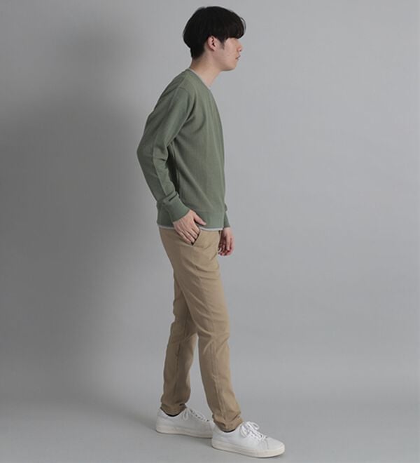 「【２本組】＜ポロ・ビーシーエス＞紳士の１６０％ストレッチチノパンツ（メンズフルレングスパンツ）」｜詳細画像