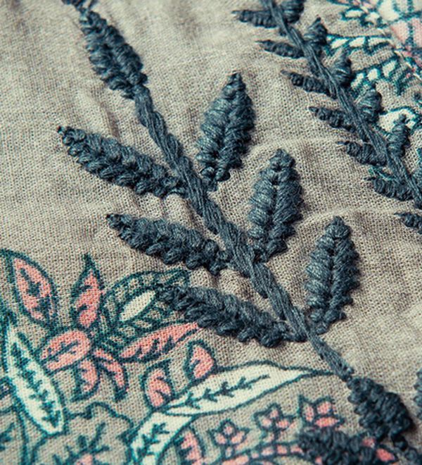 ルフラン（ルフラン）の「優美なインド綿１００％ワンピース（その他ワンピース）」｜詳細画像