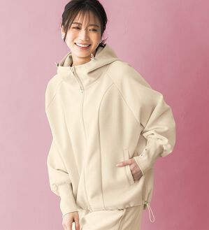 BELLUNA（ベルーナ）の「【ＳＭＡＲＴ　ＥＣＯ　ＪＥＲＳＥＹ】ダブルジップ切替パーカー（パーカー）」｜詳細画像