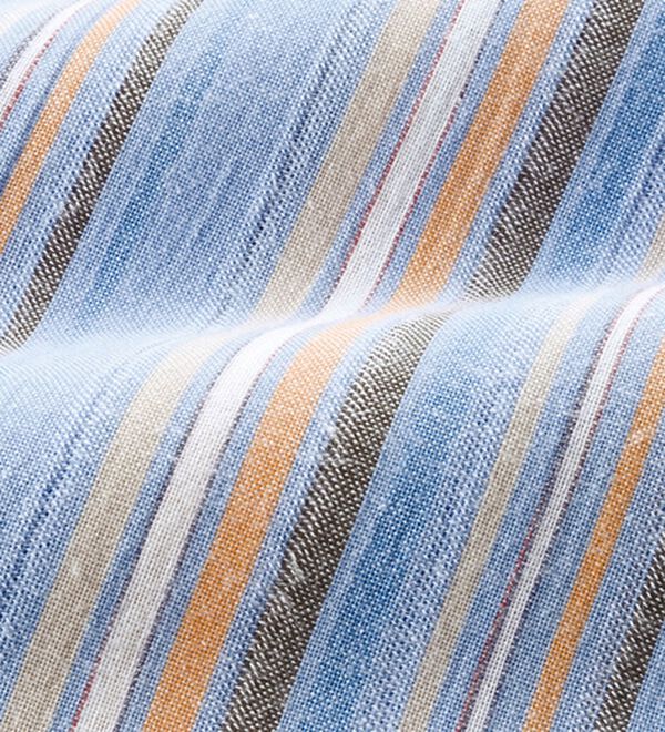 「【２色組】＜ダンロップ・リファインド＞空羽楊柳ストライプシャツ（メンズシャツ）」｜詳細画像