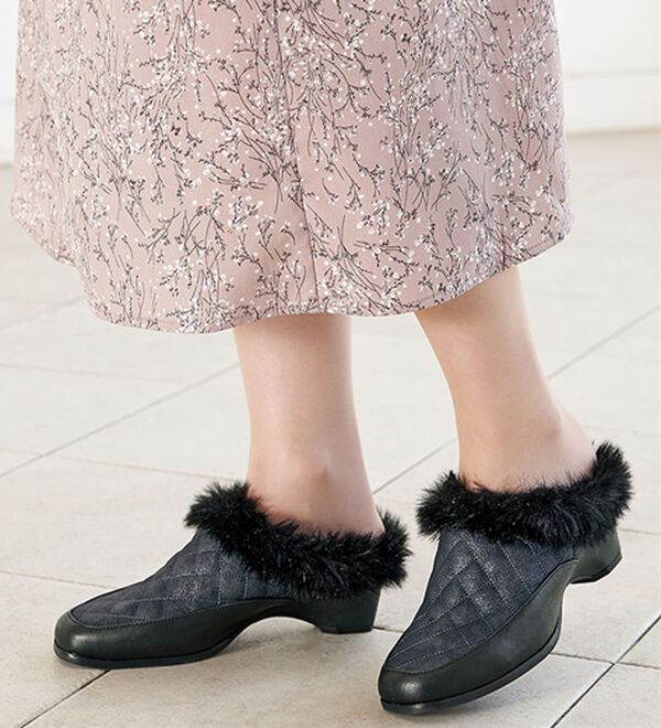 BELLUNA（ベルーナ）の「４Ｅキルティングファーミュール（フラットシューズ）」｜詳細画像