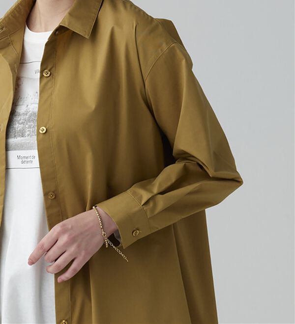 BELLUNA（ベルーナ）の「＜ＳＯＬＯＴＥＸ（Ｒ）＞ストレッチシャツワンピース（シャツワンピース）」｜詳細画像