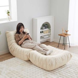 iellio（イエリオ）の「ゆったり包み込まれるローソファ＜1人掛ソファ・座椅子・オットマン＞（ソファ）」｜詳細画像