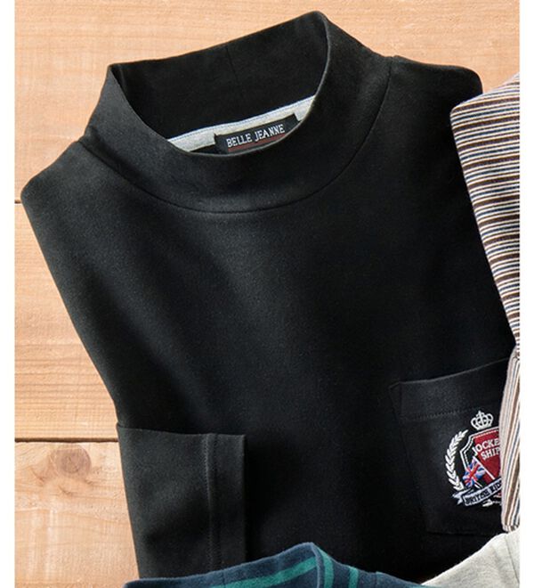 綿100％吸湿発熱ハイネックシャツ - ベルーナ【公式】