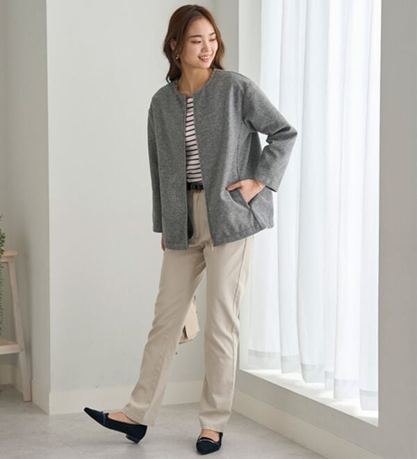 BELLUNA（ベルーナ）の「ウーリッシュ素材ゆったりジャケット（その他ジャケット）」｜詳細画像