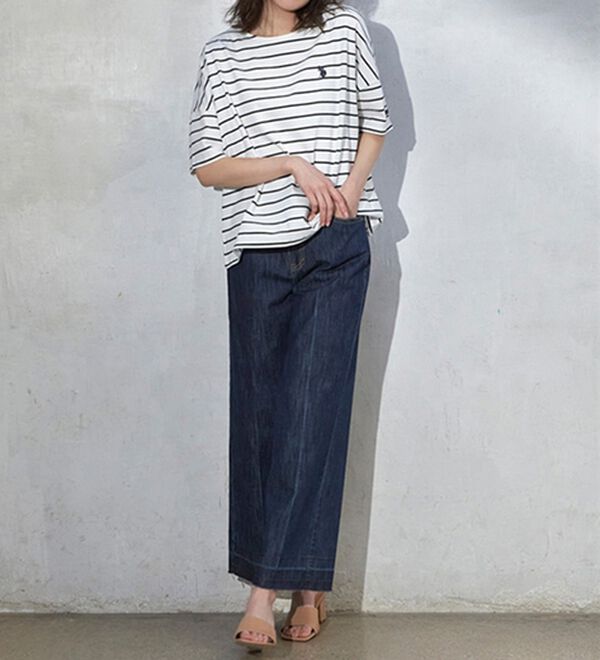 RANAN（ラナン）の「綿１００％ワンポイントTシャツ＜Ｕ.Ｓ.　ＰＯＬＯ ＡＳＳＮ.＞（Tシャツ）」｜詳細画像