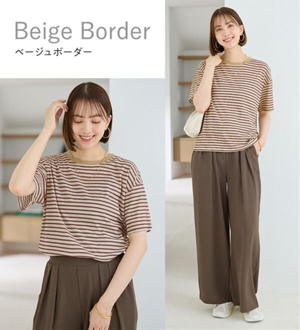 Viola e Viola（ヴィオラ エ ヴィオラ）の「ほんのり透け感綿混セミシアートップス（カットソー）」｜詳細画像