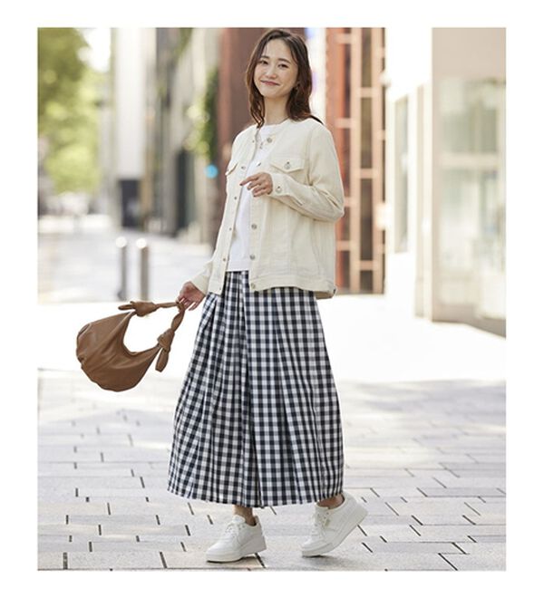 BELLUNA（ベルーナ）の「やわらかダブルガーゼデニム風ジャケット（その他ジャケット）」｜詳細画像