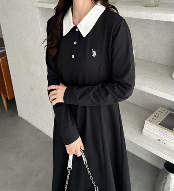 GeeRA（ジーラ）の「【U.S. POLO ASSN.】ポロ衿カットソーワンピース（その他ワンピース）」｜詳細画像