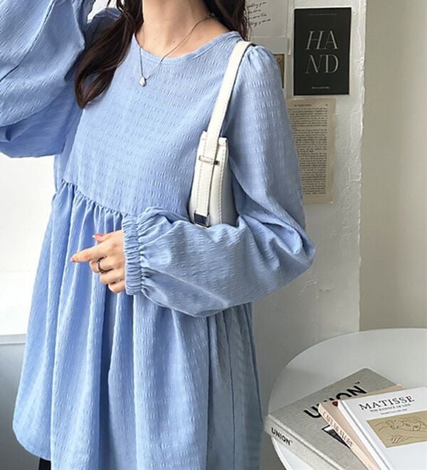 GeeRA（ジーラ）の「前後２ＷＡＹリボンペプラムチュニック（チュニック）」｜詳細画像