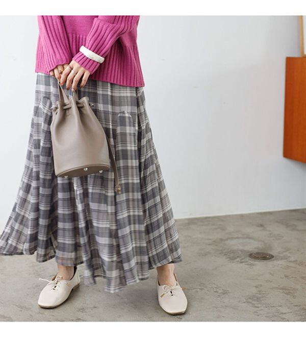 GeeRA（ジーラ）の「切替フレアーロングスカート（ロングスカート）」｜詳細画像