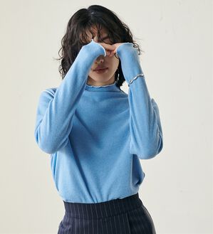 RANAN（ラナン）の「前後２ＷＡＹ！メロウ使いニットソーフリルプルオーバー（カットソー）」｜詳細画像