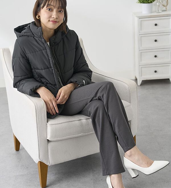 BELLUNA（ベルーナ）の「【裏起毛有無】ジャストフィットらくらくパンツ（フルレングスパンツ）」｜詳細画像