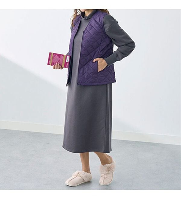 BELLUNA（ベルーナ）の「【マジ軽ウォーム】蓄熱保温キルトベスト（ポーチ付）（ベスト）」｜詳細画像