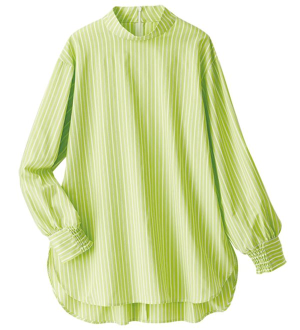 BELLUNA（ベルーナ）の「＜ＳＯＬＯＴＥＸ（Ｒ）＞ストレッチハイネックブラウス（ブラウス）」｜詳細画像