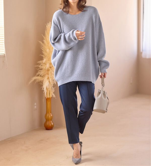 alotta（アロッタ）の「もっちりゆるニットトップス（ニット・セーター）」｜詳細画像