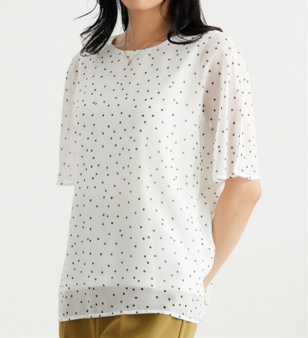 BELLUNA（ベルーナ）の「シフォン素材ドルマンデザインブラウス（ブラウス）」｜詳細画像