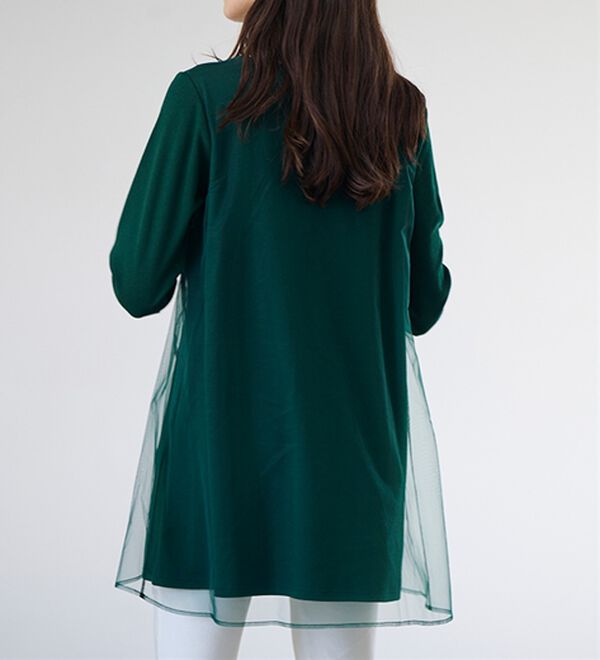 RANAN（ラナン）の「ふんわりあったか素材チュール重ねチュニック（チュニック）」｜詳細画像