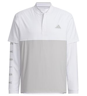 「＜ａｄｉｄａｓ＞２ｉｎ１ポロシャツ（メンズポロシャツ）」｜ホワイト