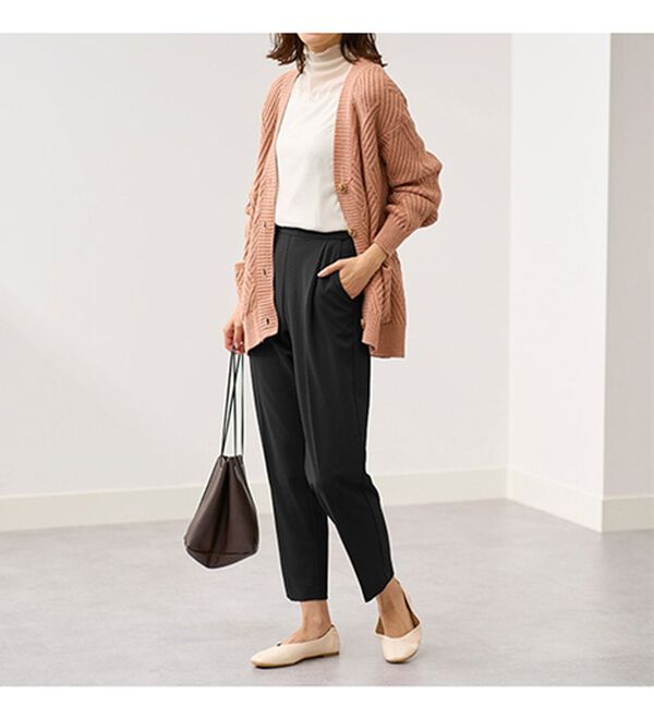 BELLUNA（ベルーナ）の「快適ストレッチ！パール調デザインセットアップ（セットアップ）」｜詳細画像