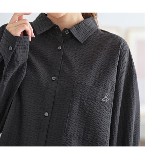 長袖＋ショートパンツ】綿100％サッカーシャツパジャマ - ベルーナ