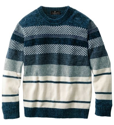 「１枚で主役級華やかモールセーター（メンズニット・セーター）」