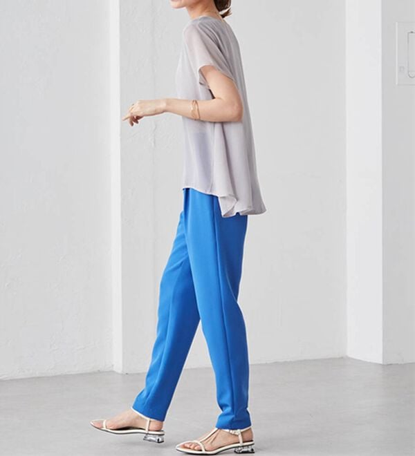 RANAN（ラナン）の「【選べる股下】美脚シルエットタックパンツ（股下６１・６５ｃｍ）（フルレングスパンツ）」｜詳細画像