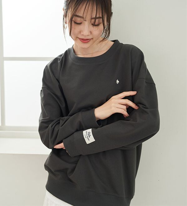 BELLUNA（ベルーナ）の「【ＰＯＬＯ　ＢＣＳ】ミニ裏毛素材ゆるトレーナー（トレーナー・スウェット）」｜詳細画像