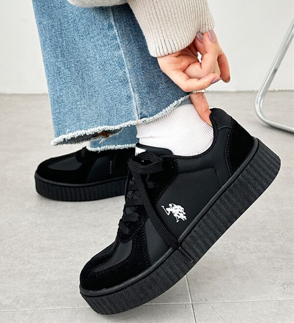GeeRA（ジーラ）の「【ＵＳ．ＰＯＬＯＡＳＳＮ】厚底スニーカー（スニーカー）」｜詳細画像
