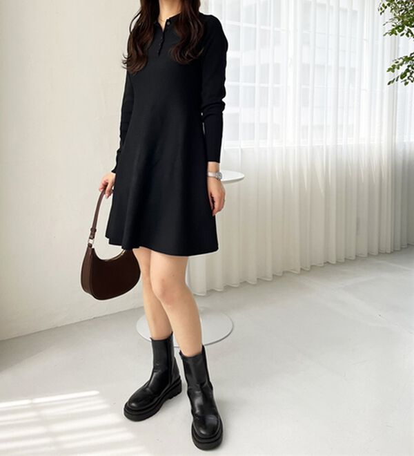 GeeRA（ジーラ）の「ペプラムニットミニワンピース（その他ワンピース）」｜詳細画像