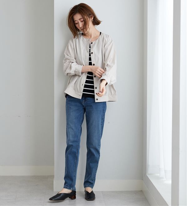 BELLUNA（ベルーナ）の「ビンテージ調ボタンデザインブルゾン（その他ジャケット）」｜詳細画像