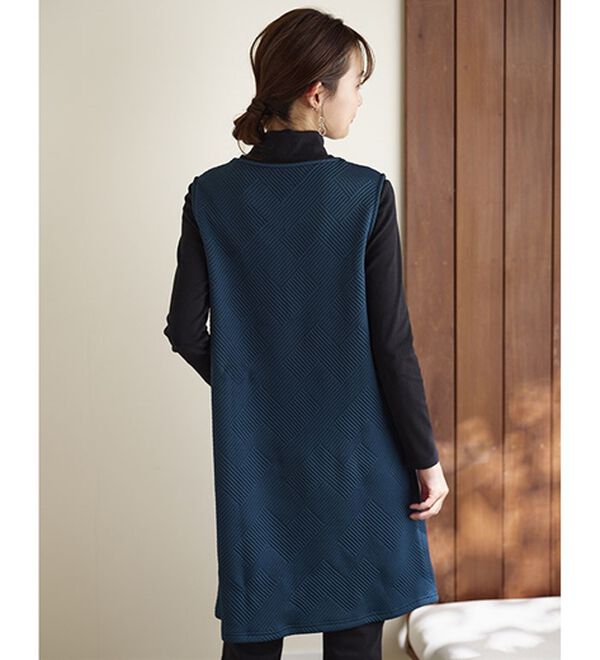 BELLUNA（ベルーナ）の「【２枚組】ジップデザインジャカードジャンパースカート（ジャンパースカート）」｜詳細画像