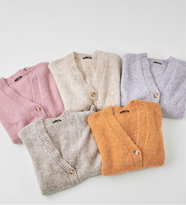 RANAN（ラナン）の「カラーオーバーカーディガン（ニットカーディガン）」｜詳細画像