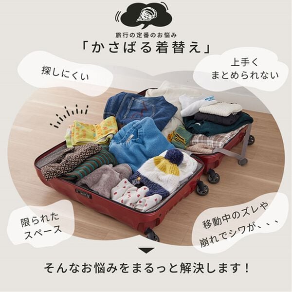 iellio（イエリオ）の「圧縮トラベルポーチ４点セット（その他日用品・趣味雑貨）」｜詳細画像