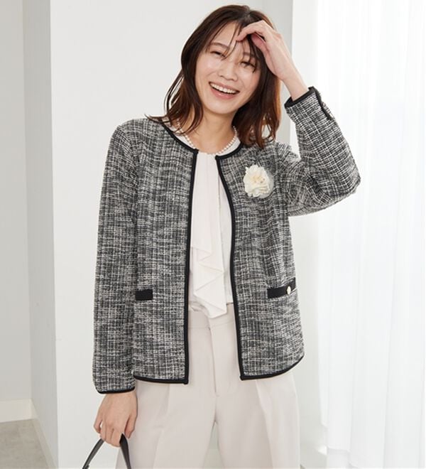 BELLUNA（ベルーナ）の「＜Ｃ／Ｓ＞ツイード調ジャケット（その他ジャケット）」｜詳細画像