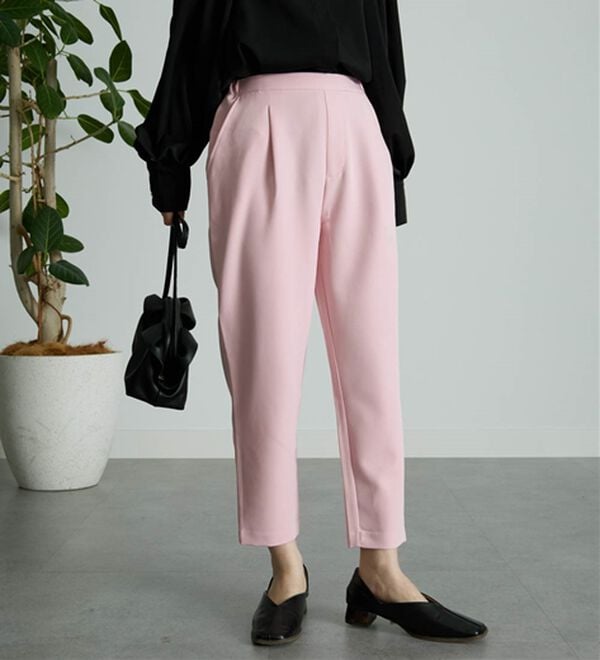 RANAN（ラナン）の「美脚シルエットクロップドパンツ（フルレングスパンツ）」｜詳細画像