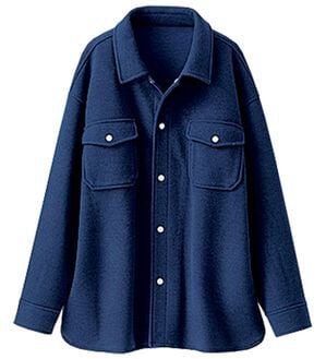 BELLUNA（ベルーナ）の「ウール調素材ポケット使いジャケット（その他ジャケット）」｜ネイビー