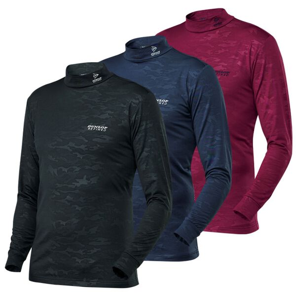 「≪ＴＶ限定★≫＜ダンロップ・リファインド＞裏起毛総柄入りハイネック３枚組+１枚（メンズカットソー）」｜詳細画像