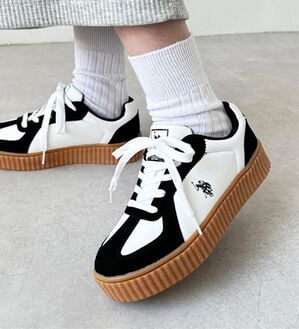 GeeRA（ジーラ）の「【ＵＳ．ＰＯＬＯＡＳＳＮ】厚底スニーカー（スニーカー）」｜ホワイト