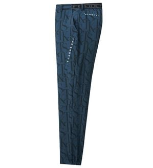「＜ザ　ショップ　ティーケー＞ウインドテック　サラッと快適ジョガーパンツ（メンズフルレングスパンツ）」｜モノグラムネイビー