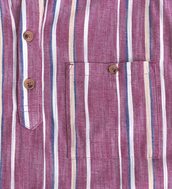 「ざっくり木綿のゆったりリラックスシャツ（メンズシャツ）」｜詳細画像