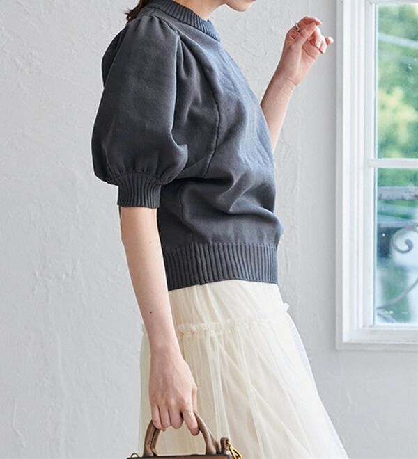 RANAN（ラナン）の「ボリュームパフスリーブニットトップス（ニット・セーター）」｜詳細画像