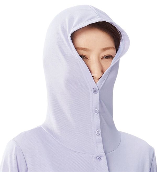 「ひんやり快適風が通るＵＶパーカー（パーカー）」｜詳細画像