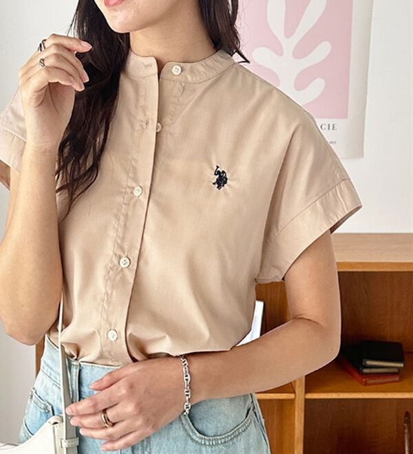 GeeRA（ジーラ）の「【ＵＳ．ＰＯＬＯ．ＡＳＳＮ】フレンチスリーブシャツ（シャツ）」｜詳細画像