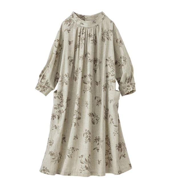 BELLUNA（ベルーナ）の「オーガニックコットンダブルガーゼプリントワンピース（プリントワンピース）」｜詳細画像