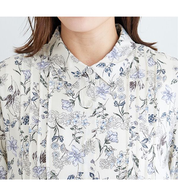 BELLUNA（ベルーナ）の「レーヨン素材ピンタック使いワンピース（その他ワンピース）」｜詳細画像