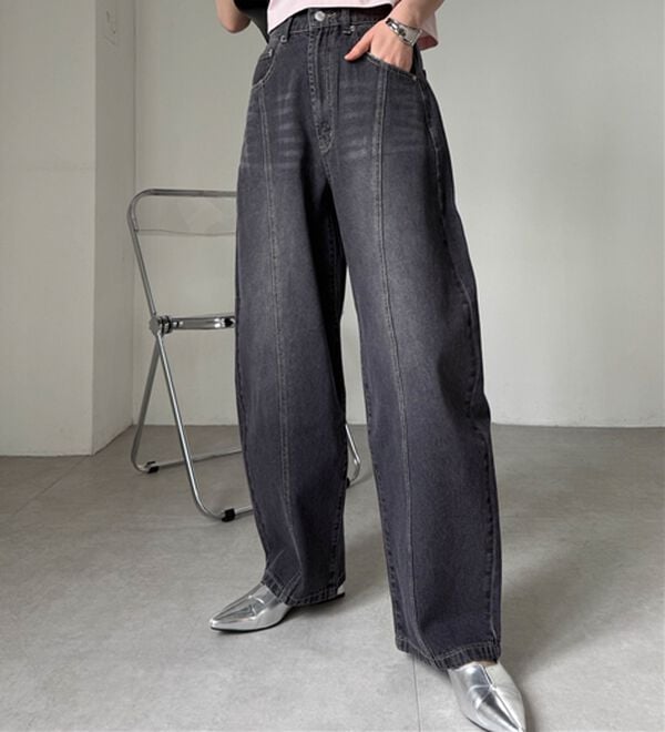 「フロントシームカーブデニム（フルレングスパンツ）」｜詳細画像