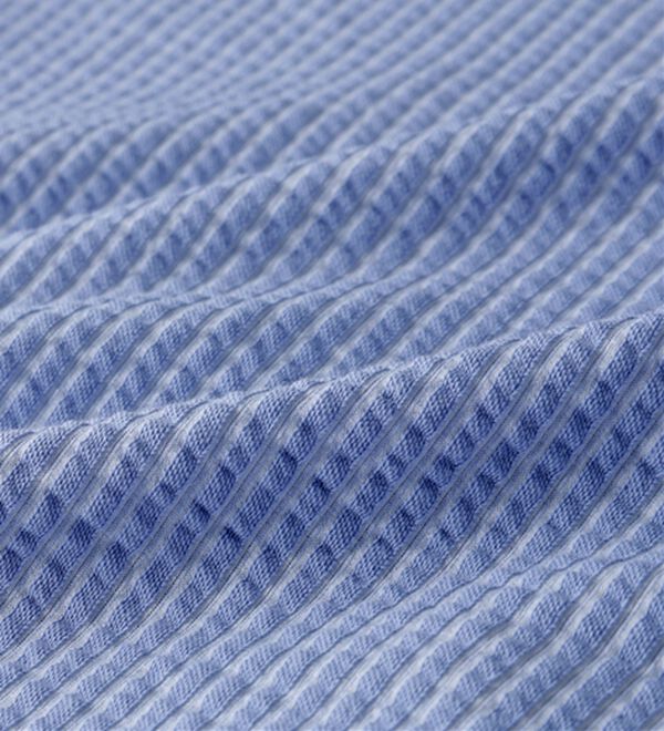 BELLUNA（ベルーナ）の「ニットサッカー素材ペプラムプルオーバー（カットソー）」｜詳細画像