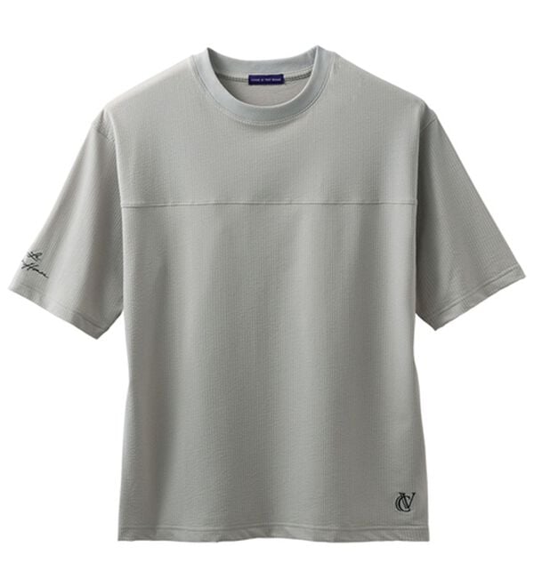 「ＣＶＨ）ゆったりサッカー素材Ｔシャツ（メンズＴシャツ）」｜グレー