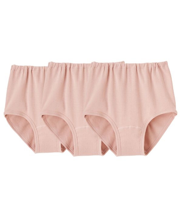 LAVIENNE（ラヴィエンヌ）の「【３枚組】＜グンゼ＞日本製　素肌の匠ショーツ同色３枚組（ショーツ）」｜メローピンク